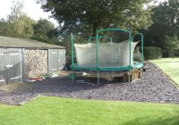 Old play area with trampoline